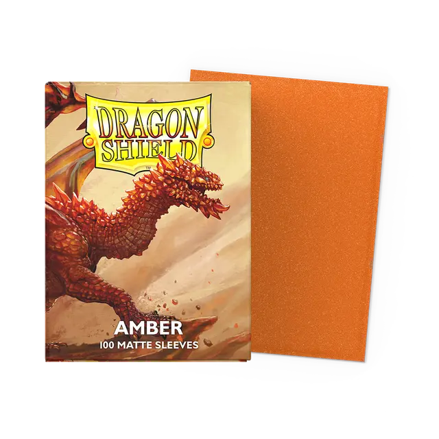 Dragon Shield Sleeves: Matte - Amber [100]