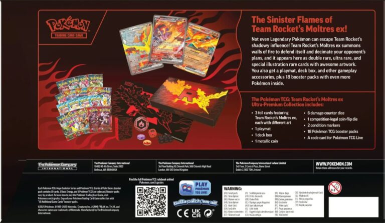 Pokemon "Team Rockets Moltres ex Ultra Premium Collection EN"