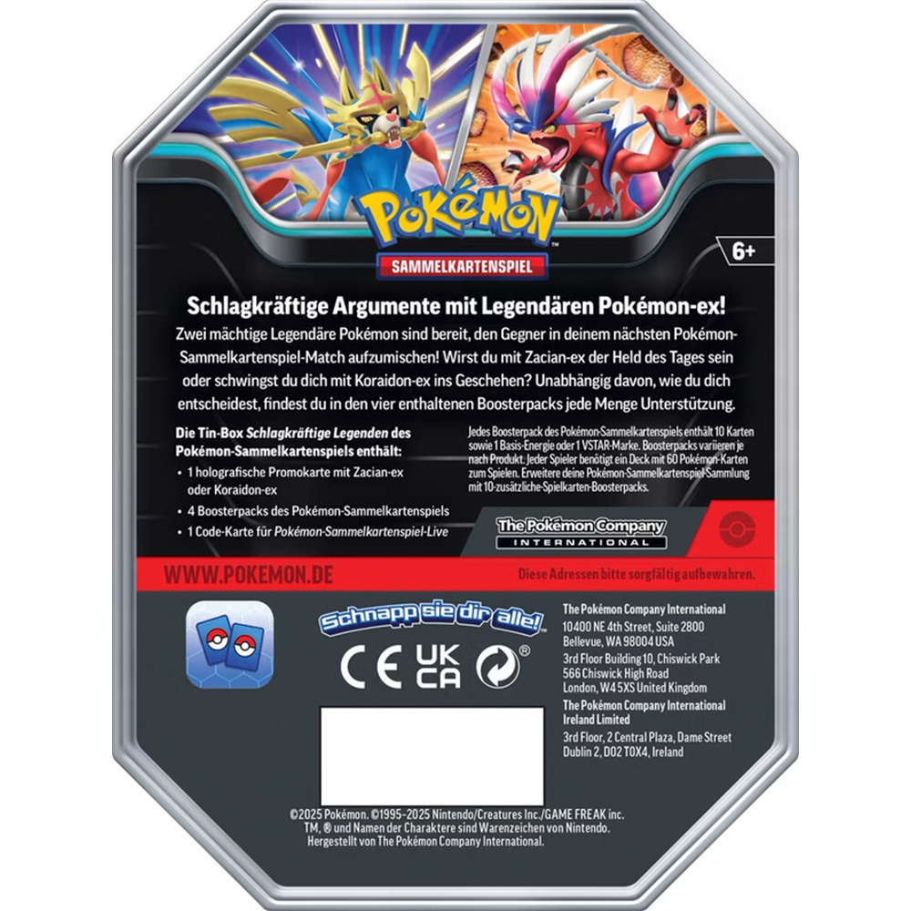 Pokémon - Schlagkräftige Legenden Tin Box Koraidon ex [DE]